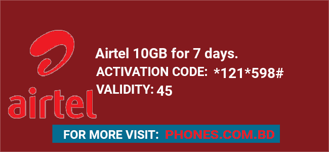 Airtel 10GB for 7 days.